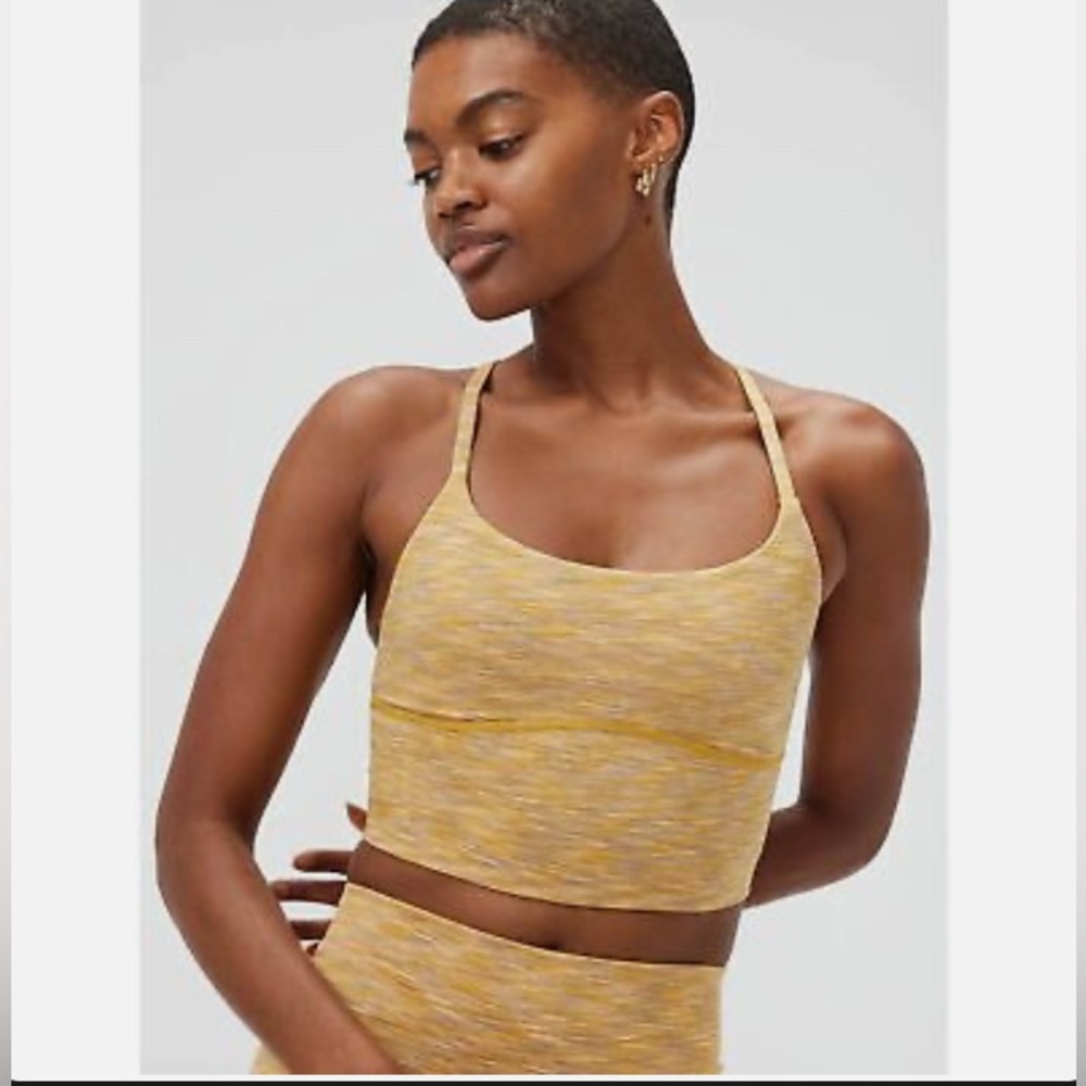 Outdoor Voices Flow Crop Top Sunset Yellow Small